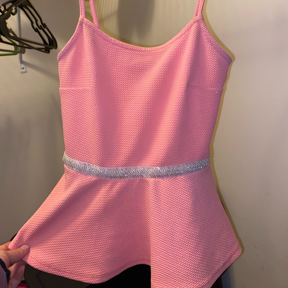 🌸Peach Peplum Tank Top 🌸
